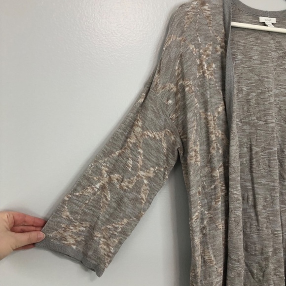 J Jill Pure Jill Gray Open Front Cardigan Sweater Size Small - Picture 6 of 11